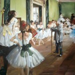 Copia "Lezione di Danza" di Degas Olio su Tela 70 x 80