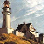 Copia "The Lighthouse at Two Lights" Hopper, 50 x 70 olio su tela