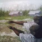 "La Pioggia" Olio su tela 50x50