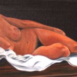 "Nudo" Olio su Tela 40x80