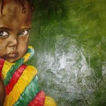 "Occhi di Bambino" Olio su Legno 35x50"