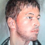 "Ritratto di Davide" su Cartoncino 30x40 Pastello"