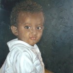 "Yeabsera" Olio su Tela 60x60