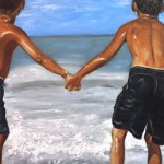 "Mano a mano" Olio su Tela 40x50