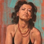 "Ritratto di Donna” pastello su tela 30x40