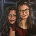 Le sorelle” olio su tela 60x60 anno 2020