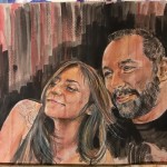 “Giardini” acquarello su cartone 30x40 annno 2020