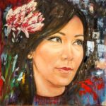 “Eri” olio su tela cartonata 30x30 - 2022